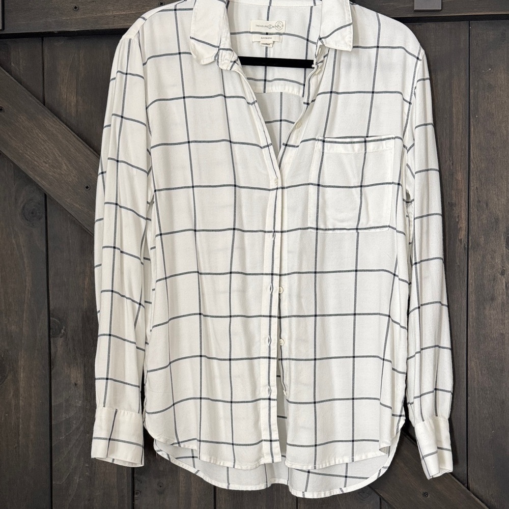 Treasure & Bond boyfriend flannel